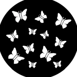 Butterflies - Stock Gobo for Gobo Light Projectors - Choose your size!
