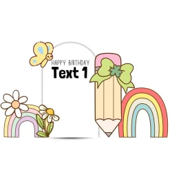Butterfly Foam Core Birthday Backdrop Kit by PopScene™