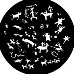 Cave Painting - Stock Gobo for Gobo Light Projectors - Choose your size!
