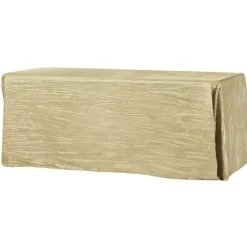 Champagne Accordion Crushed Taffeta - Square/Round/Rectangular Table Topper/Overlay