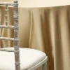 CHAMPAGNE - Deco Satin Tablecloth by Eastern Mills - Size Options