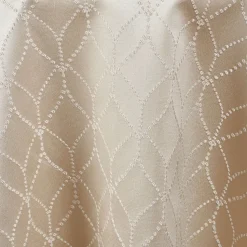 Champagne Diamante Curtain Panel w/ 4" Rod Pocket - 114" Wide - Many Size Options