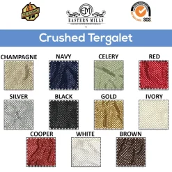 Champagne - *FR* Crushed Tergalet Tablecloth by Eastern Mills - Many Size Options