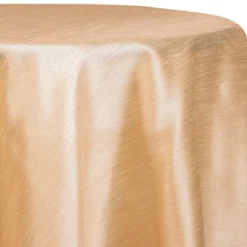 Champagne - Shantung Satin “Capri” Tablecloth - Many Size Options