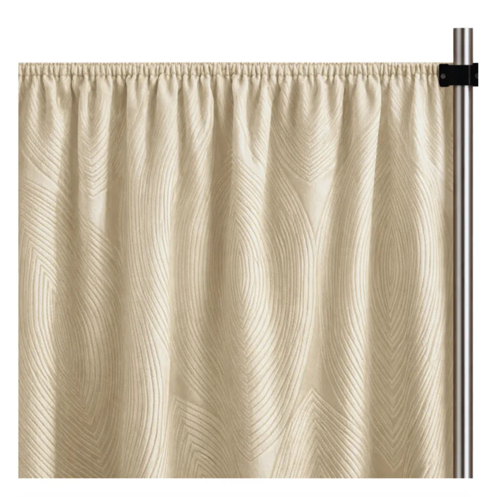 Champagne Sombra Curtain Panel w/ 4" Rod Pocket - 110" Wide - Many Size Options