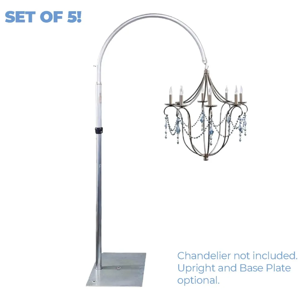 Chandelier Hanger and Coupler - Set of 5 - Great for Lighting, Floral Arrangements & More! - 36" Reach