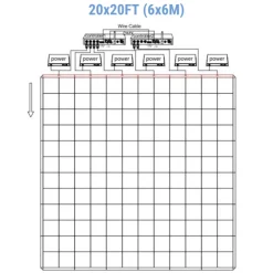 Checkerboard Style 3D Dance Floor - 20ft x 20ft