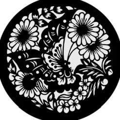 Chinese Butterfly - Stock Gobo for Gobo Light Projectors - Choose your size!