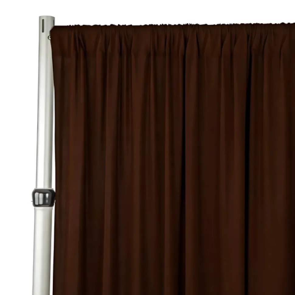 Chocolate 4-Way Stretch Spandex Drape Panel - Choose your Size