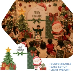 Christmas 1 Foam Core Birthday Backdrop Kit by PopScene™