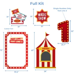 Circus Foam Core Backdrop Kit by PopScene™