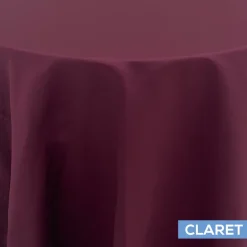Claret - Royal Slub Designer Tablecloth - Many Size Options