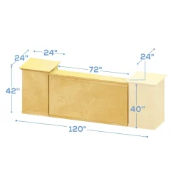 Collapsible Two Tier Serving Bar - 3 Piece Set!
