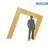 Collapsible 3D Abstract Square Arch - SET of 2!