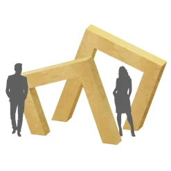 Collapsible 3D Abstract Square Arch - SET of 2!