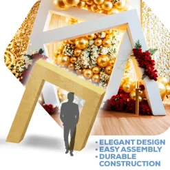 Collapsible 3D Abstract Square Arch - Size Options!