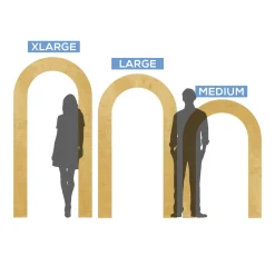 Collapsible 3D Curved Open Arch - Choose your Size!