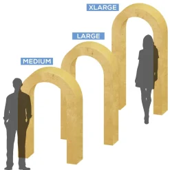 Collapsible 3D Curved Open Arch - Choose your Size!