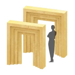 Collapsible 3D Eva Arch - 2 Piece Set