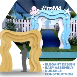 Collapsible 3D Isabella Arch - 8ft Tall