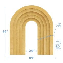 Collapsible 3D Olivia Arch - 8ft Tall