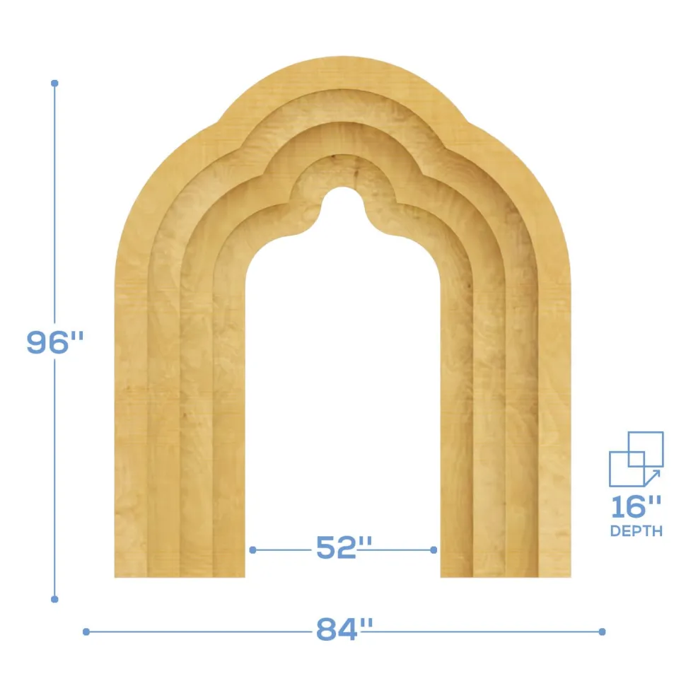 Collapsible 3D Seraphina Arch - 8ft Tall