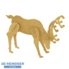 Collapsible 3D Wood Reindeer - Style B