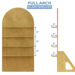 Collapsible Full Arch Interchangeable Shelf Chiara Wall - Choose Your Size!