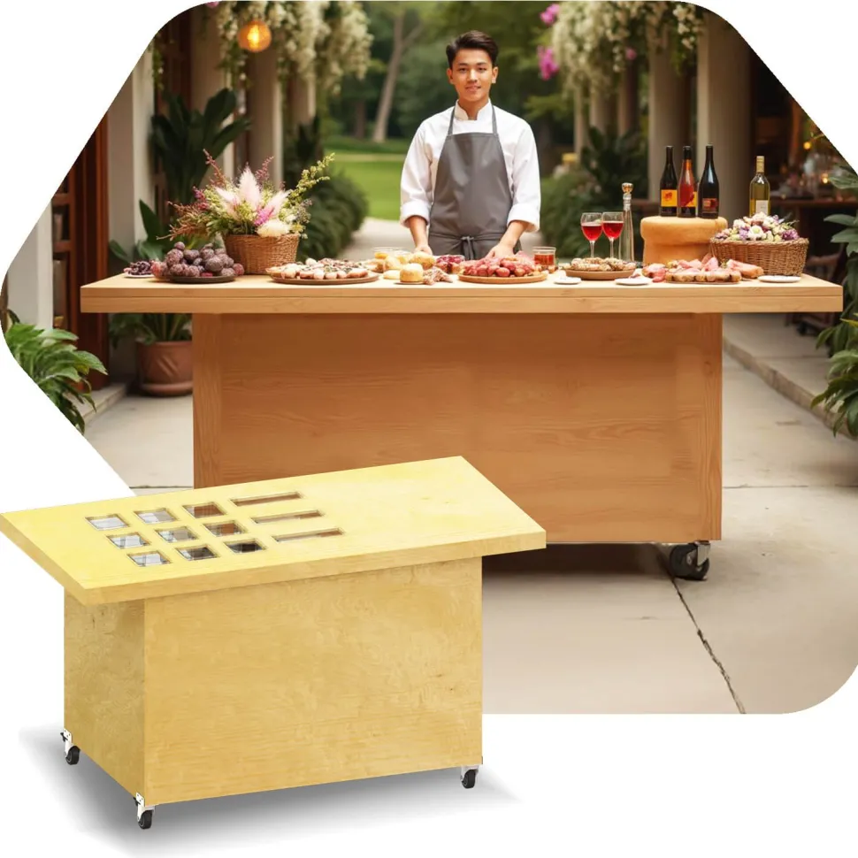 Collapsible Oversized Charcuterie Bar - 44"H x 60"W