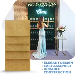 Collapsible Rectangle Interchangeable Shelf Chiara Wall - 80