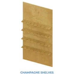 Collapsible Rectangle Interchangeable Shelf Chiara Wall - 80