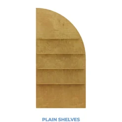 Collapsible Right Leaning Half Full Arch Interchangeable Shelf Chiara Wall - 80