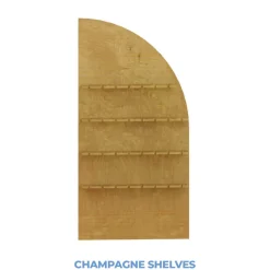Collapsible Right Leaning Half Full Arch Interchangeable Shelf Chiara Wall - 80
