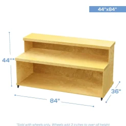Collapsible 2 Tier Mobile Bar with Base - Choose your Size!