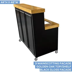 Collapsible Two Tier Mobile Bar - Choose your Size!