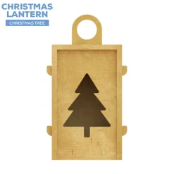Collapsible Wood Lantern - Tree