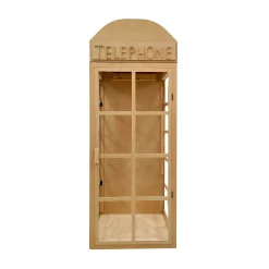 Collapsible Wood Phone Booth - Unpainted