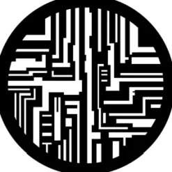Computer Circuitry - Stock Gobo for Gobo Light Projectors - Choose your size!