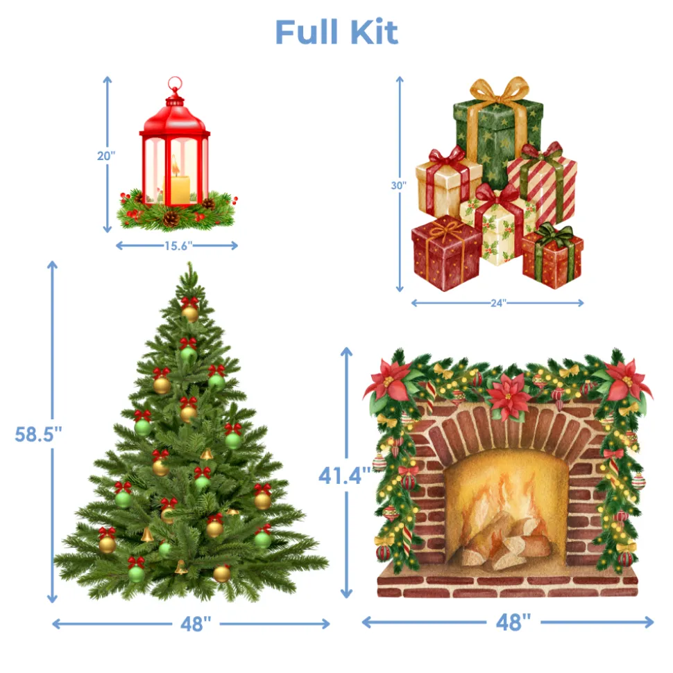 Cozy Christmas Foam Core Backdrop Kit by PopScene™