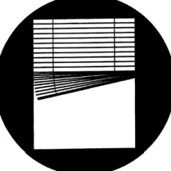 Crooked Venetian - Stock Gobo for Gobo Light Projectors - Choose your size!