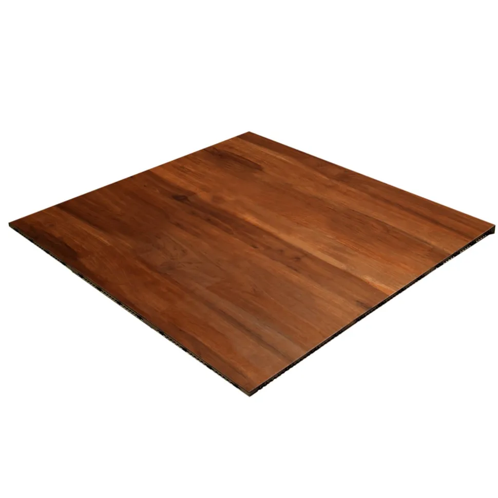 Dark Maple Snaplock Dance Floor Set - Easy Assembly, Portable with Edging & Transport Cart! - 36" x 36" Tiles