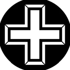 3D Cross 2 - Stock Gobo for Gobo Light Projectors - Choose your size!
