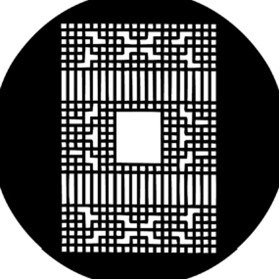 Decorative Grill 2 - Stock Gobo for Gobo Light Projectors - Choose your size!