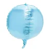 Decostar™ 24" 4D Sphere Mylar Balloon 24pc/bag - Blue