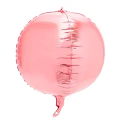 Decostar™ 24" 4D Sphere Mylar Balloon 24pc/bag - Pink