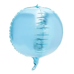 Decostar™ 8" 4D Sphere Mylar Balloon 24pc/bag - Blue