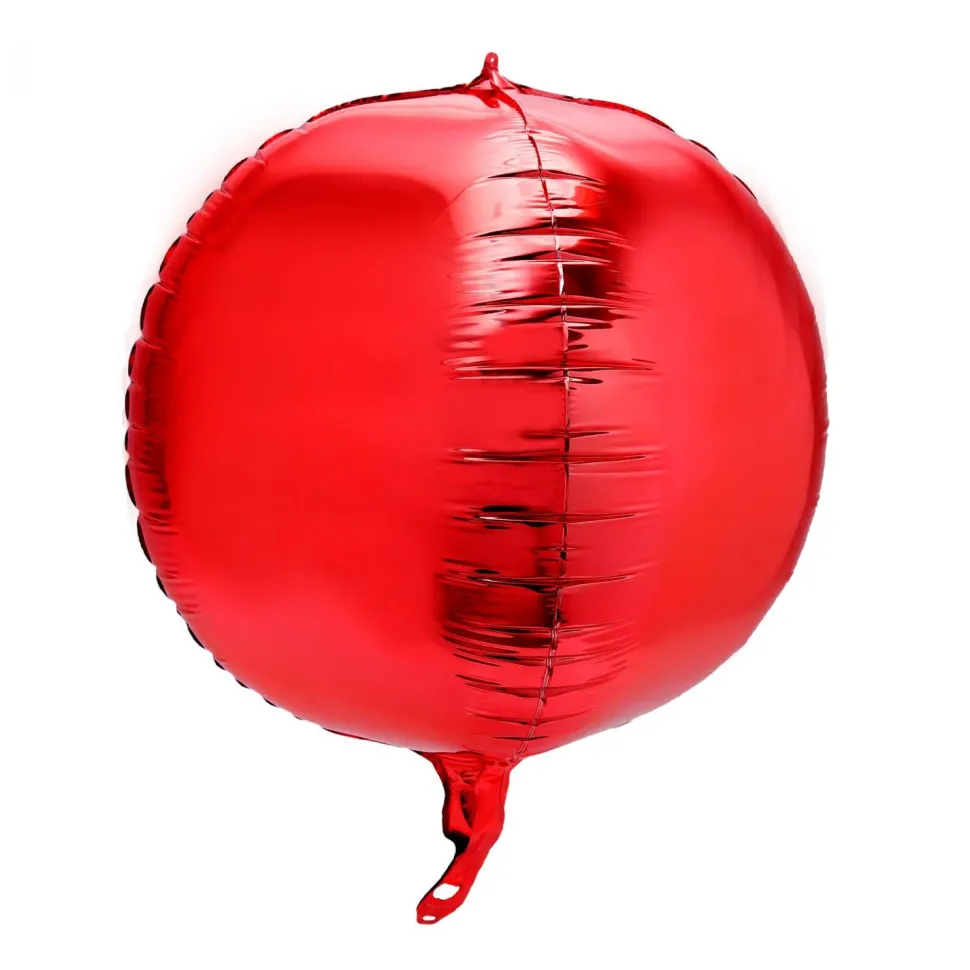 Decostar™ 24" 4D Sphere Mylar Balloon 1pc/bag - Red