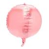 Decostar™ 16" 4D Sphere Mylar Balloon 24pc/bag - Pink