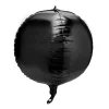 Decostar™ 24" 4D Sphere Mylar Balloon 24pc/bag - Black