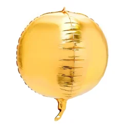 Decostar™ 24" 4D Sphere Mylar Balloon 24pc/bag - Gold